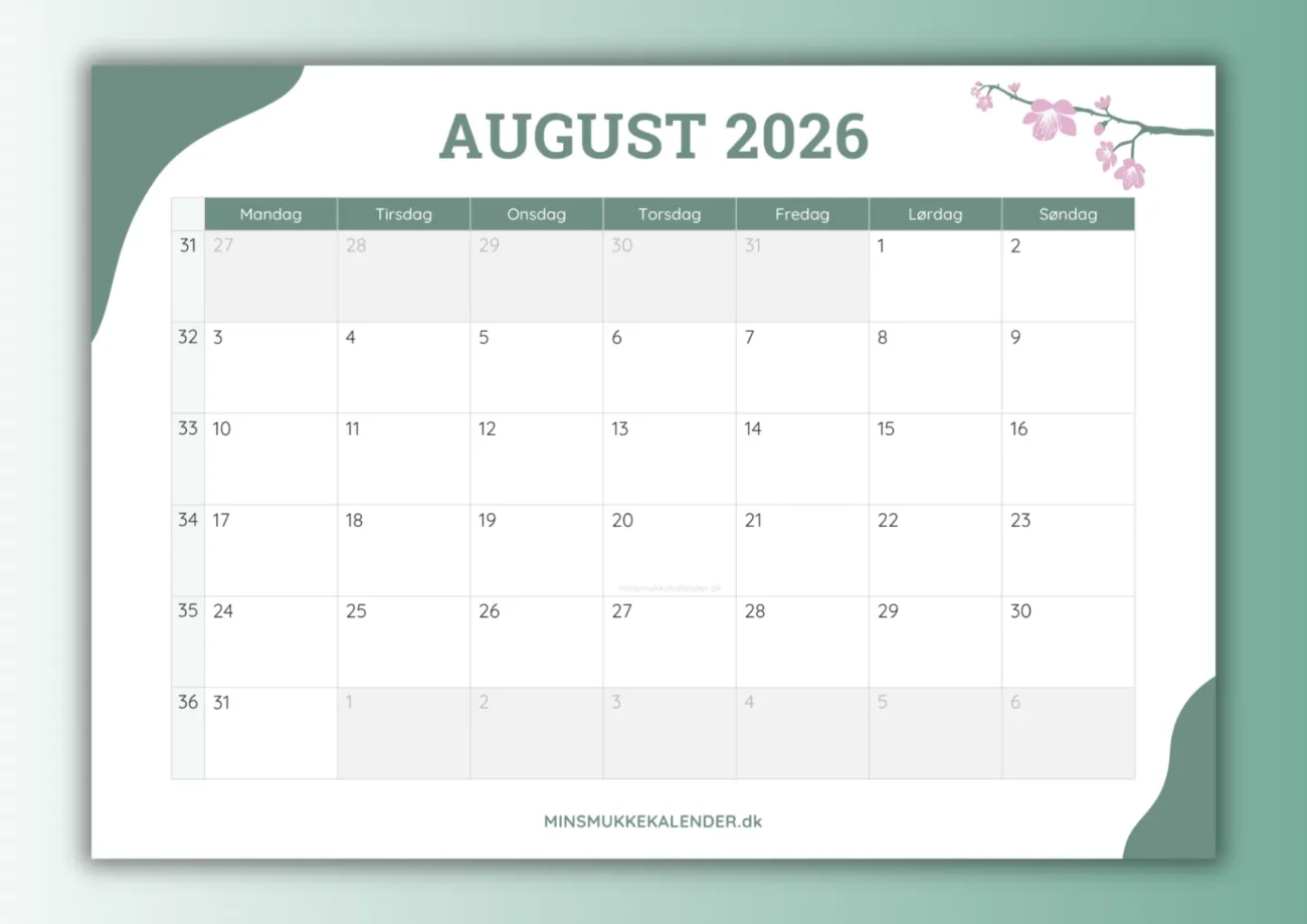 forhåndsvisning af august 2026 kalender til print - thumbnail til download