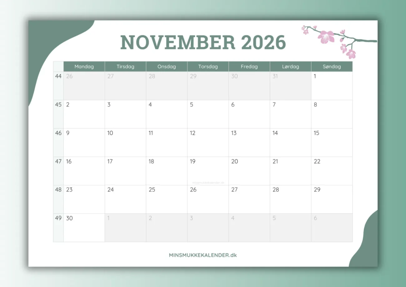 forhåndsvisning af november 2026 kalender til print - thumbnail til download