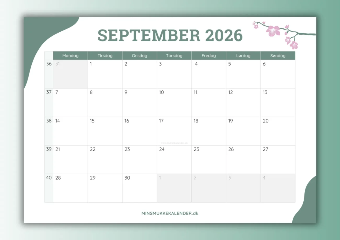 forhåndsvisning af september 2026 kalender til print - thumbnail til download